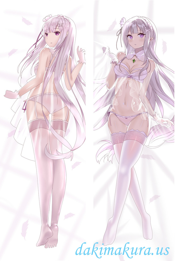 Emilia - Re Zero Anime Body Pillow Case japanese love pillows for sale